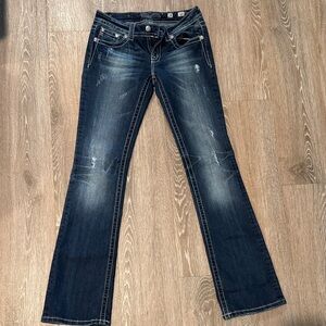 Miss Me Dark Blue Flare Jeans